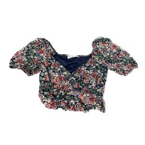 Urban Outfitters Floral Mesh double lined top Small